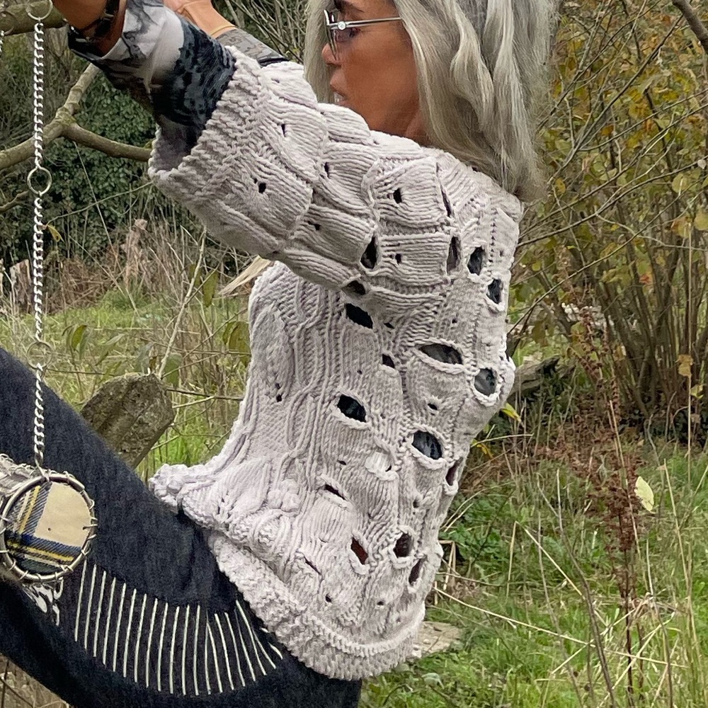 Crew cardigan , Handmade